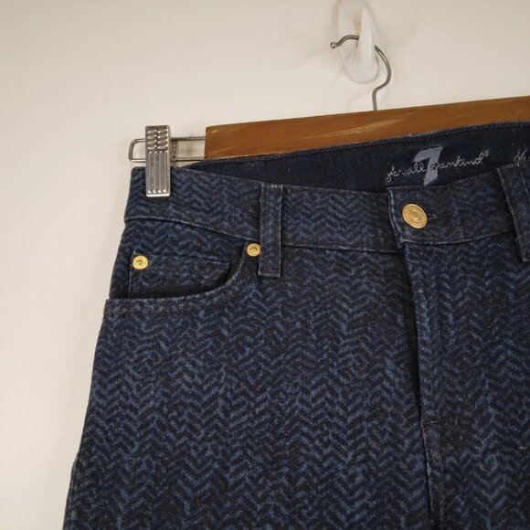 7 For All Mankind The Skinny Ankle Jeans Size 27 - Picture 4 of 11